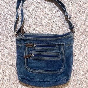 Vintage Y2K Denim Crossbody Bag - Blue Denim